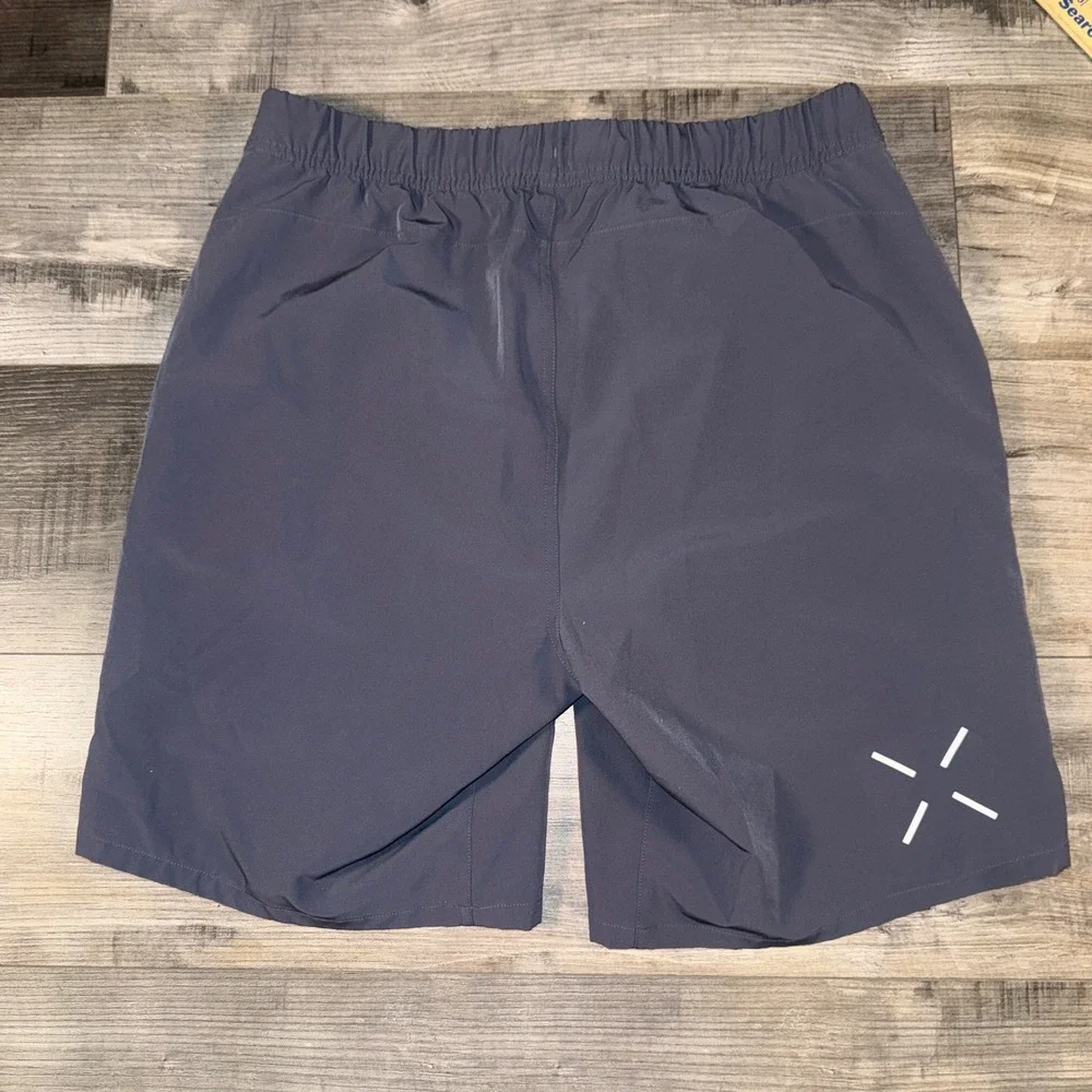 Ten Thousand Mens XL Gray Training‎ Shorts Drawstring Athletic Gym Active